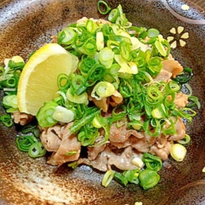 シンプルだけど美味しい☆豚焼肉のたっぷりネギのせ